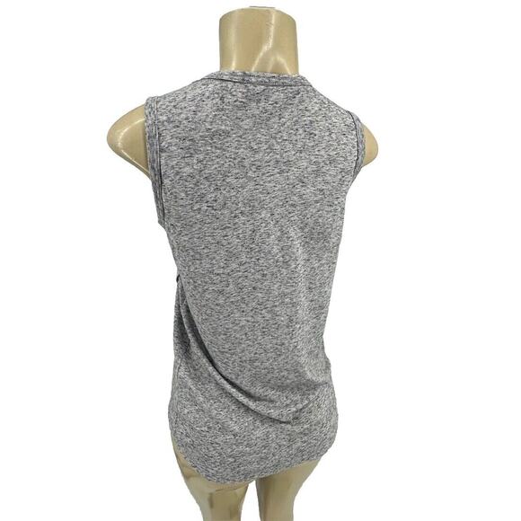 Athleta XXS Women Heather Gray Crossover Getaway Workout Layered Tank Top 12-24 - Picture 4 of 9